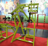Appareil de musculation pour club, équipement de force en acier avec plaques de poids optionnelles, Iso-lateral D.Y. Rangée