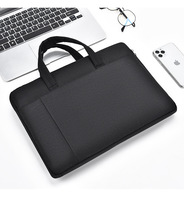 Sac pour ordinateur portable en polyester de 13, 14 et 15 pouces, étui simple pour ordinateur, mallette d'affaires avec logo personnalisé