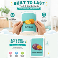 Cartes éducatives personnalisées pour enfants en apprentissage précoce, 36 pièces, thème fruits, pour la maternelle et les tout-petits