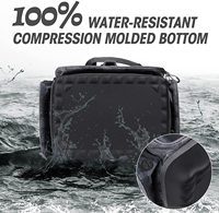 Grand sac de rangement résistant à l'eau pour matériel de pêche, avec 2 boîtes de plateaux de matériel et support de canne, 3600, livraison gratuite