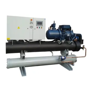 7 Degrees Centigrade Outlet Water Industrial Water Cooling System High Cooling Capacity Water Cooled Screw Chiller