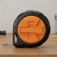 Tire-câble flexible Linsheng Mini 4,5 m/15 pi en acier au manganèse avec poignée encastrée pour tirer les fils