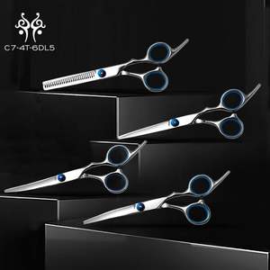 सही बिक्री 6 इंच स्टेनलेस स्टील पालतू सौंदर्य कैंची सेट 4 टुकड़े हज्जाम की दुकान कैंची सौंदर्य किट के लिए कुत्ते - Product Image 6