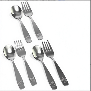 <span class=keywords><strong>CHILLOUT</strong></span> LIFE Ensemble de couverts pour enfants en acier inoxydable résistant à la rouille, 6 pièces, couverts de camping sûrs pour enfants et tout-petits (inclut 3 cuillères) - Product Image 4