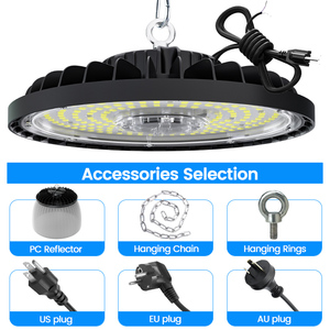 Stock aux États-Unis et au Canada, IP65, plusieurs puissances, CCT, SMD, DOB, sélection 100W 150W 200W 240W, entrepôt, éclairage <span class=keywords><strong>LED</strong></span> UFO pour haut de gamme - Product Image 6