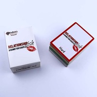 Cartes à jouer promotionnelles personnalisées en papier d'art pour adultes, bon marché et amusantes pour les fêtes