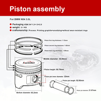 Kit de pistons RACEORLY 11257577581 STD 84mm 1.2/1.5/2.0 avec segments pour BMW N54B30 E82 E90 E60 3.0T 135i 335i 535i 740i