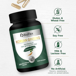 Solilan แคปซูลสีทองขนาด2000มก. สารสกัดจากโสมเกาหลีสีแดงแบบดั้งเดิมสำหรับผู้ชาย - Product Image 2