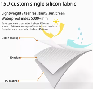 Lều cắm trại siêu nhẹ 3FUL GEAR Lanshan 2 dành cho 2 người, sử dụng được 3/4 mùa, chuyên nghiệp, chất liệu Silnylon 15D, không cần khung - Product Image 5