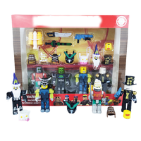 ODM Zombie Attack Action Figure Set 4cm PVC Monde Virtuel Jouet Blocs de Construction Nouveau Venir Style Militaire Modèle Jouet