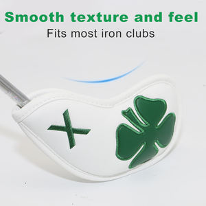Custom Iron <b>Golf</b> <b>Head</b> <b>Covers</b> Wedges Headcovers 4 Leaves Lucky Design 10pcs 4-9 a S P X <b>Golf</b> Iron Headcover Set - Product Image 3