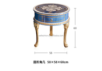 Table basse ronde OE-FASHION CLASSIC FURNITURE pour salon, style européen moderne, style antique égyptien