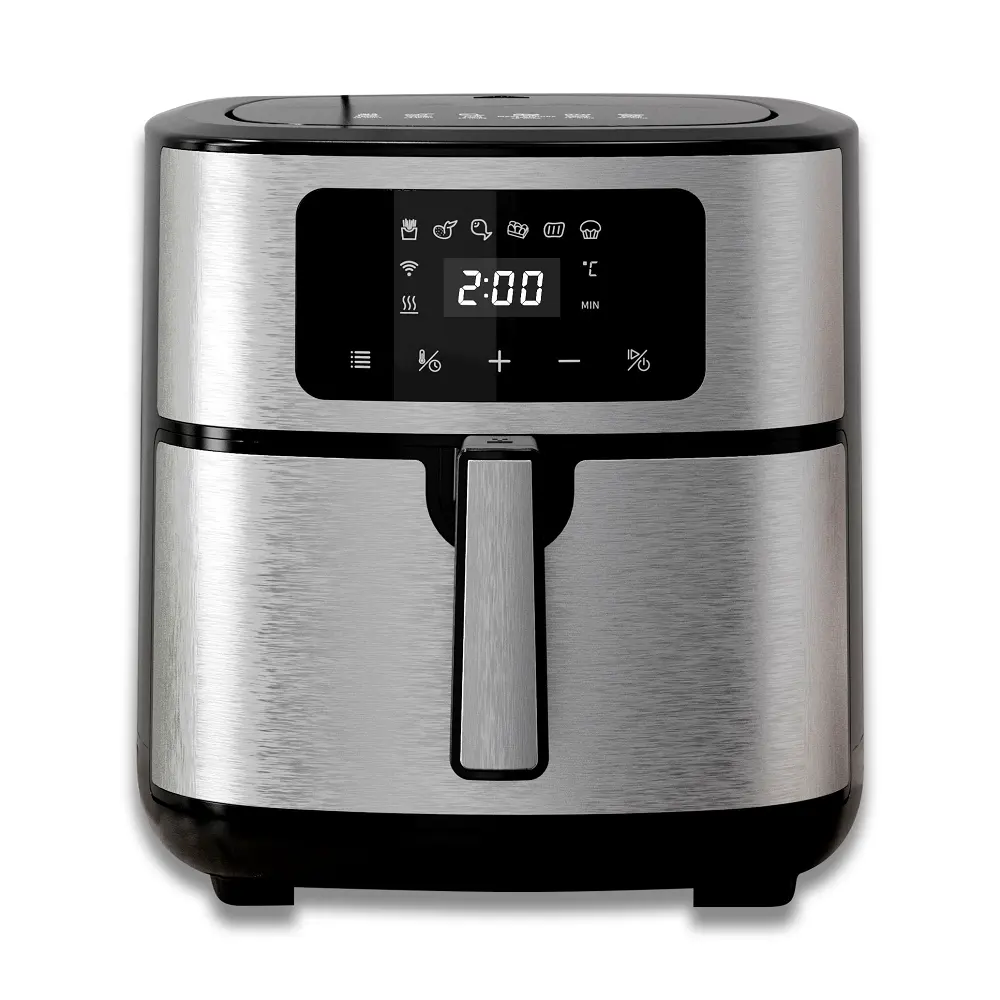 Digital High Quality 8L Stainless steel Led Display Knob Control 6 Program air fryer Features Digital Control from Turkey