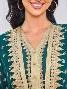 Vestido Cardigan Musulmán de Dubái para Mujer, Abayas Elegantes, Ropa Islámica Árabe de Turquía, Túnica Caftán, Vestido de Noche para Fiesta Saudí - Product Image 2