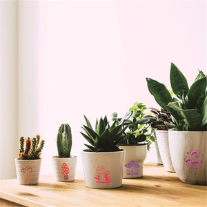 25 gói <span class=keywords><strong>3</strong></span> inch nấm stencils mẫu, tái sử dụng Boho nấm trăng hoa stencils cho bức tranh trên gỗ - Product Image 5