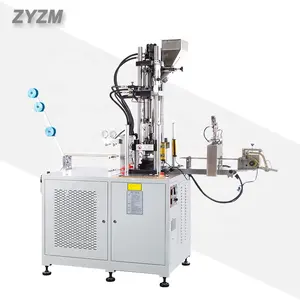 Auto nylon zipper top and bottom stop injection machine