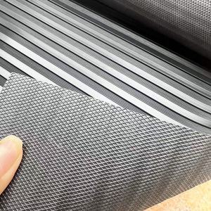 Rib Corrugated Rubber Floor Mat 3mm Thick 1x2m Waterproof Washable Reusable Striped Modern <strong>Black</strong> Utility <strong>Runner</strong> - Product Image 6