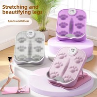 Planche d'étirement pliable en plastique à 18 positions, outil d'inclinaison pour mollets, presse-jambes, avec minuterie intelligente pour le fitness et le remodelage des jambes