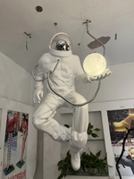 Statue d'astronaute en résine de taille réelle, créativité de décoration pour la maison, sculpture pop art