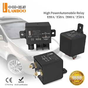 Relais de démarrage automobile LANBOO 12V 24V haute intensité 120A 150A 200A SPST 1NO, relais électromagnétique de puissance automobile robuste - Product Image 1