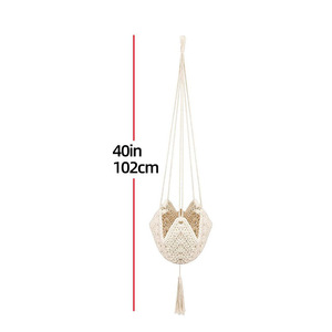 Macramé para Colgar Macetas Estilo Boho, para Mejorar la Creatividad y el Desarrollo de Habilidades, Bolsa de Crochet - Product Image 4