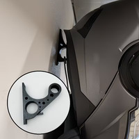 Support mural pour casque de moto imprimé en 3D, support de rangement robuste pour garage, atelier, man cave