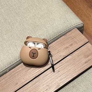 Étui pour écouteurs en silicone 3D Capybara pour Apple AirPods 4 Pro 2 3, coque en caoutchouc pour écouteurs, mignon, antichoc, étuis d'anime - Product Image 6