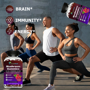 Gummies aux champignons de haute qualité avec champignons Chaga pour une meilleure concentration et une meilleure mémoire, Gummies aux champignons 10-en-1 - Product Image 6