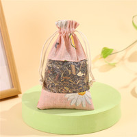 Sachet anti-moustiques Mugwort Duanwu Fresh Gauze Patchwork Printed Cotton Aroma Bag Summer Séched Flower Bamboo Charcoal Bag