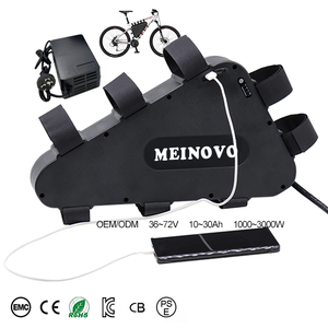 <b>48v</b> 52V 72V 20 30Ah 18650 21700 EBike Downtube <b>Battery</b> Pack 30A BMS for 1000w 1500w Triangle Metal Case Waterproof Lithium - Product Image 1