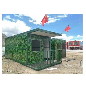 Dễ dàng di chuyển demountable container nhà bánh sandwich Bảng điều chỉnh loại tạm thời nơi trú ẩn