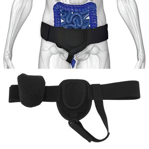 Adult Unilateral <b>Hernia</b> <b>Belt</b> Black Inguinal <b>Support</b> Groin Protection Medical Use - Product Image 1