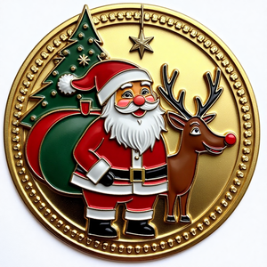 Personalisierter Hersteller für Benutzerdefinierte Challenge Coins aus 3D Zinklegierung, Gold- Silber-Beschichtetem Metall Emaille für Sammelzwecke und Weihnachts-Münzen - Product Image 2