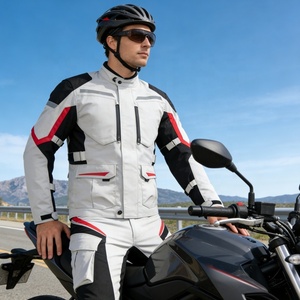 Set Giacca e Pantaloni da <span class=keywords><strong>Moto</strong></span> in Tessuto Oxford Impermeabile per Protezione e Sicurezza, Vendita Diretta dalla Fabbrica AXK, per Uso Esterno, Taglie S-5XL - Product Image 5