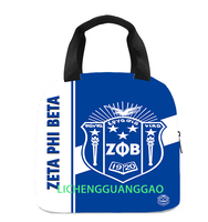 Phi Beta Sigma Sorority Lunch Box Sac à déjeuner portable pour sororités, sac isotherme réutilisable pour le bureau, le travail et les voyages