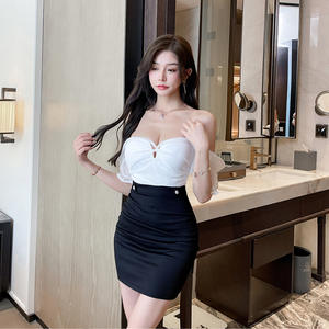 Vestido ajustado Sexy acampanado para mujer en club nocturno Colores Bar Disco Vestido corto ajustado para ropa de trabajo y técnico de baño de pies - Product Image 2