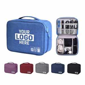 Custom LOGO Travel <b>Storage</b> Bag Kit Oxford Organizer Containers Data Cable U Disk Power Electronic Accessories Digital Gadget - Product Image 3