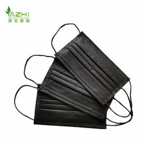 Hitam 3 lapisan masker wajah sekali pakai kotak Earloop dikemas tanpa medis - Product Image 4