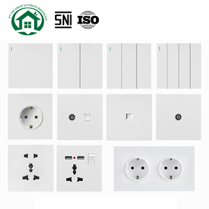 Pano.V SNI 86 PC Frame Universal Electrical Power Outlet Wall Light <b>Switch</b> Socket <b>USB</b>+type-c - Product Image 1