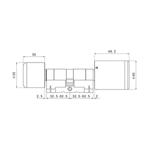 Electronic Digital RFID Card Door <b>Lock</b> Adjustable TTlockBLE Smart Cylinder <b>Lock</b> for Replacing Old Mechanical - Product Image 3