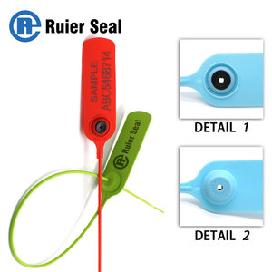 Sceau de sécurité en plastique jetable REP007 anti-effraction pour extincteur, bagages, boîte, camion, <span class=keywords><strong>remorque</strong></span>, conteneurs - Product Image 4
