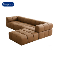 Modernes Luxus-Modulsofa Mario Bellini Schlafsofa Chesterfield Ecksofa Zeitgenössisches Ledersofa Großes Ecksofa