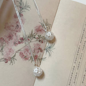 Collar Largo de Plata de Ley S925 con Diseño Floral de Sueño, Corazón, Campana y Orquídea Elegante con Perla, Cadena de Suéter de Alta Gama para Mujer - Product Image 5