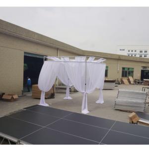 Adjustable Aluminum Silver Velvet <b>Backdrop</b> Decoration Wedding Trade Show Photo Booth Drapery <b>Stand</b> Portable Pipe and Drape - Product Image 4