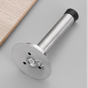 Butée <span class=keywords><strong>de</strong></span> <span class=keywords><strong>porte</strong></span> murale moderne et simple en acier inoxydable anti-collision avec limiteur en caoutchouc étendu, fixation adhésive 3M, personnalisable - Product Image 5