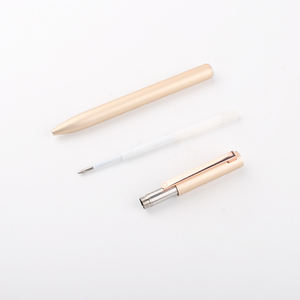 Stylo minimaliste en métal rose doré - Product Image 3