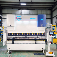 Presse plieuse CNC entièrement automatique synchronisée de haute précision SANXIN 2m 3m 4000mm engrenage de roulement de flexion hydraulique en acier inoxydable