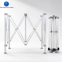 Tente pliante pour événements publicitaires en plein air avec impression de logo personnalisé, toile Oxford 600D, structure en aluminium pour salon professionnel
