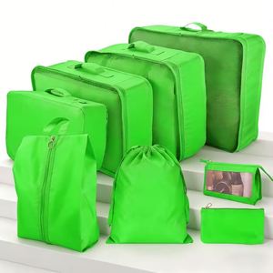 Lightweight and Durable Portable <b>Luggage</b> Organizer Bags 8-piece Set, Clothing and Shoe Bag Set, Nylon Organizer Bags - Product Image 3