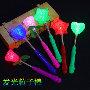 Juguete LED con luz intermitente en forma de estrella y corazón para niños, regalo para fiestas, material plástico, no requiere pilas - Product Image 4